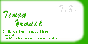 timea hradil business card